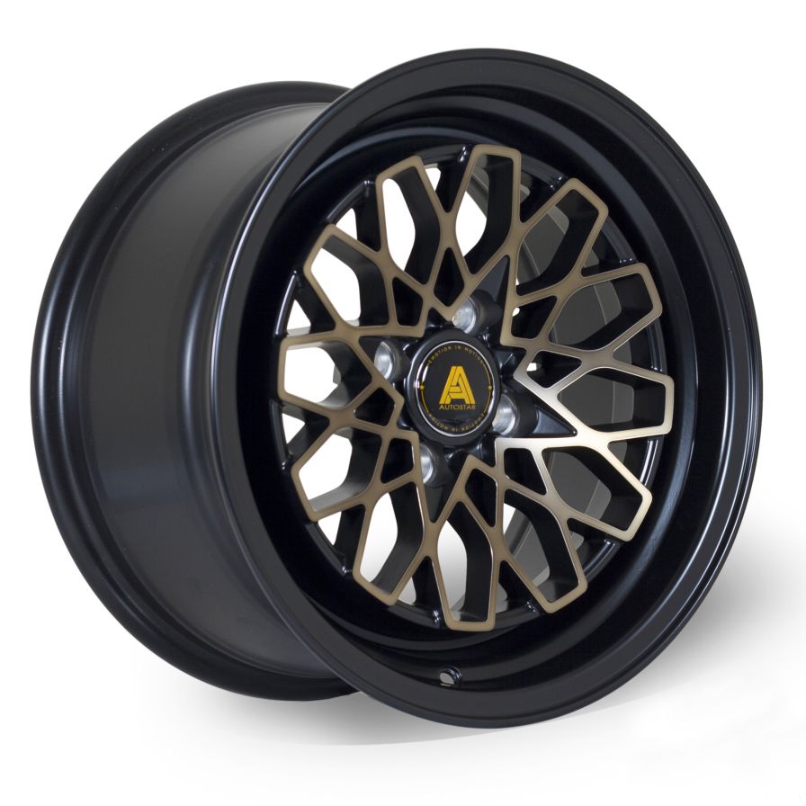 Autostar<br>Geo Bronze Flat Black (15x8)